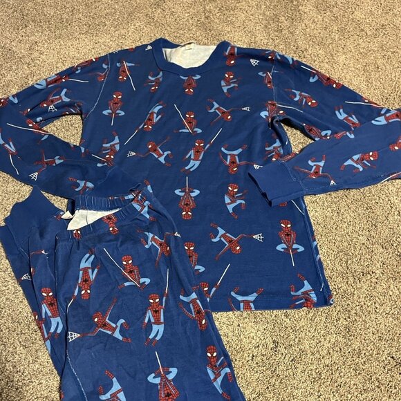HANNA ANDERSSON Spiderman Superheros Pajama Set Adult Small - Picture 1 of 1